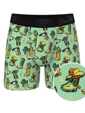 NWT Shinesty cowboy boots ball hammock underwear, XL